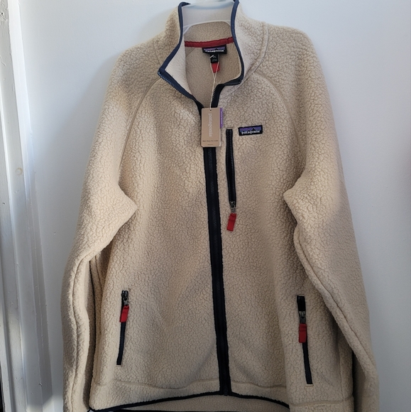 Patagonia Retro Pile sherpa fleece polyester zip-up Men Jacket Size XXL NWT - Picture 2 of 7